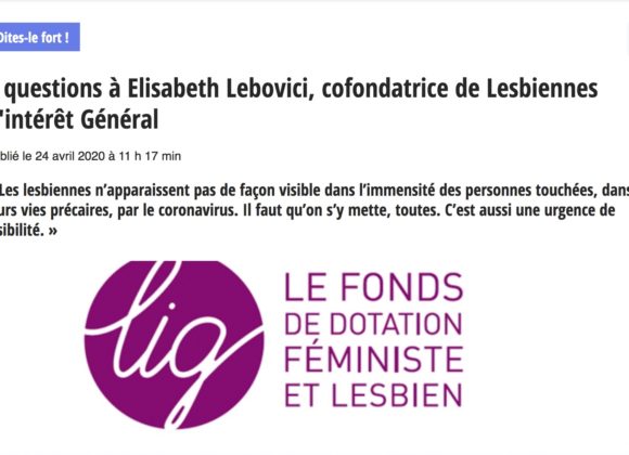 Covid-19 : l’urgence pour les lesbiennes (La LIG dans Komitid)